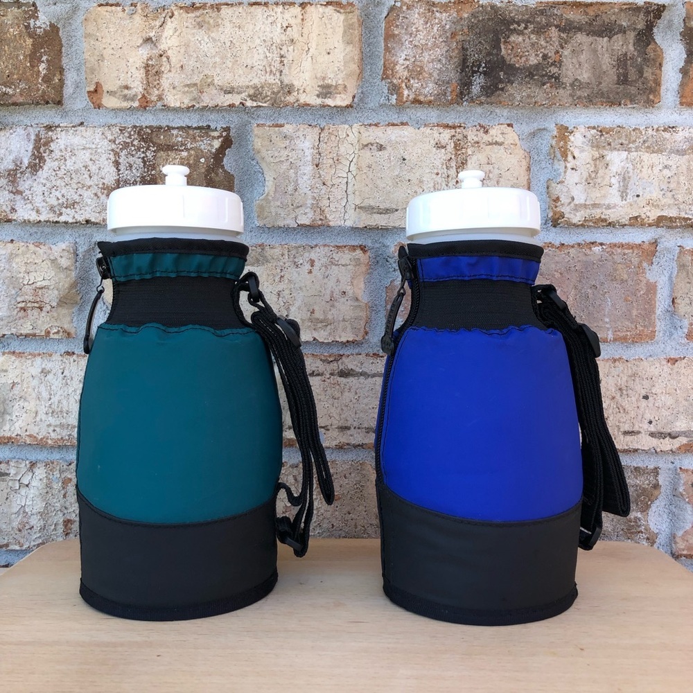 Igloo Set 2 New Vintage Insulated Retro Reusable Water Bottle Shoulder Strap‎ - Picture 4 of 12